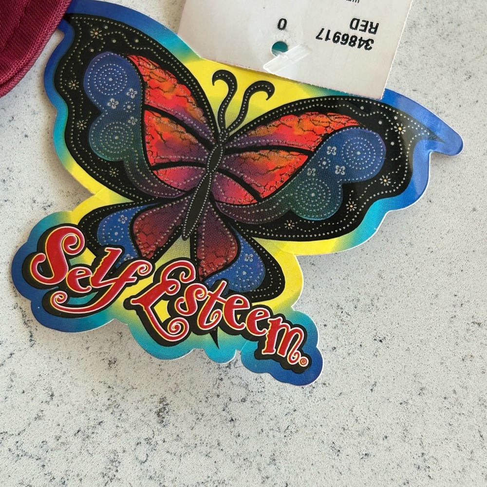 90’s Shiny Red Mini Skirt Y2K Vintage Whimsigoth Made in USA Grunge Dark - Picture 4 of 5